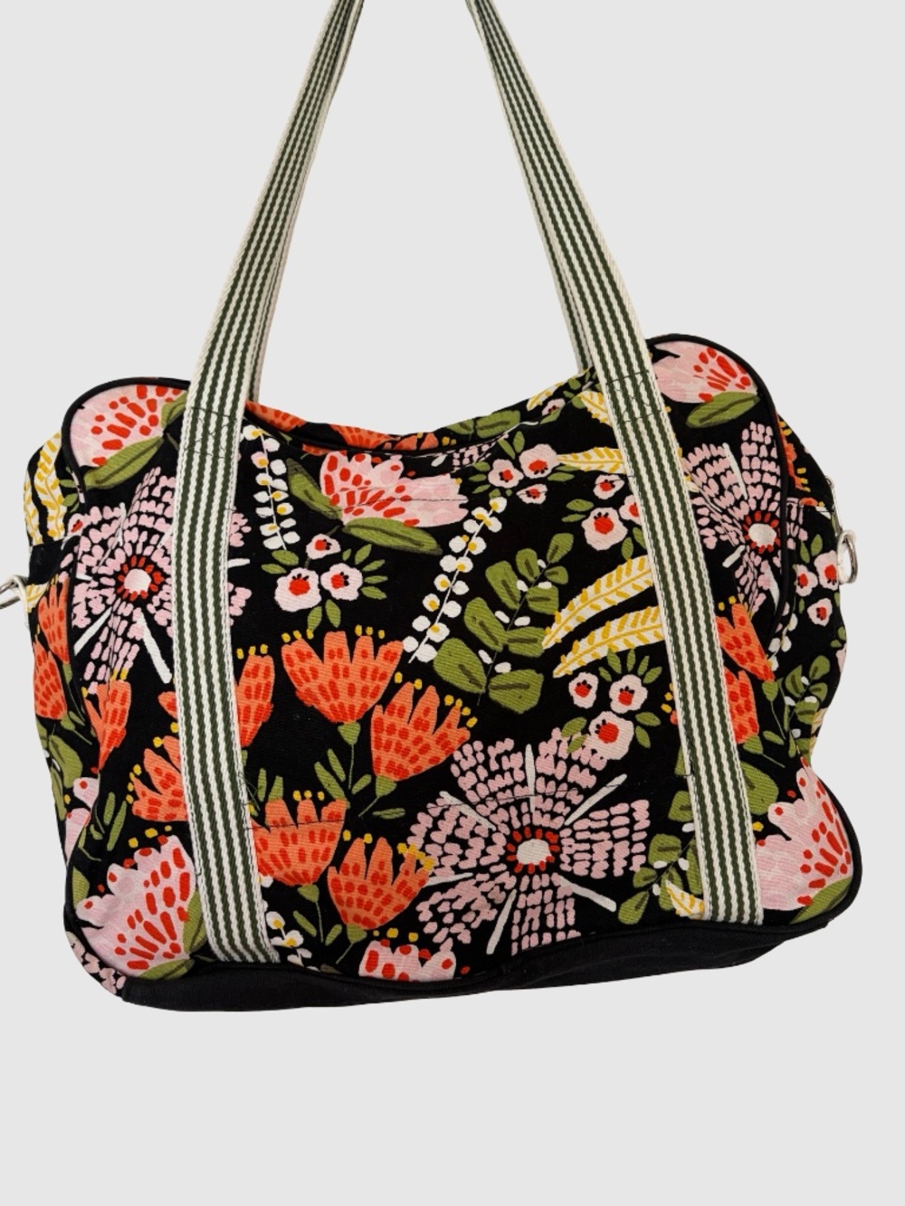 Thirty-One Floral Cotton Summer Weekend Day Carry Bag